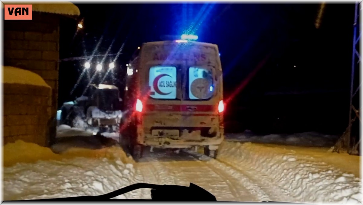 96 yaşındaki kalp hastası için karda zorlu mücadele