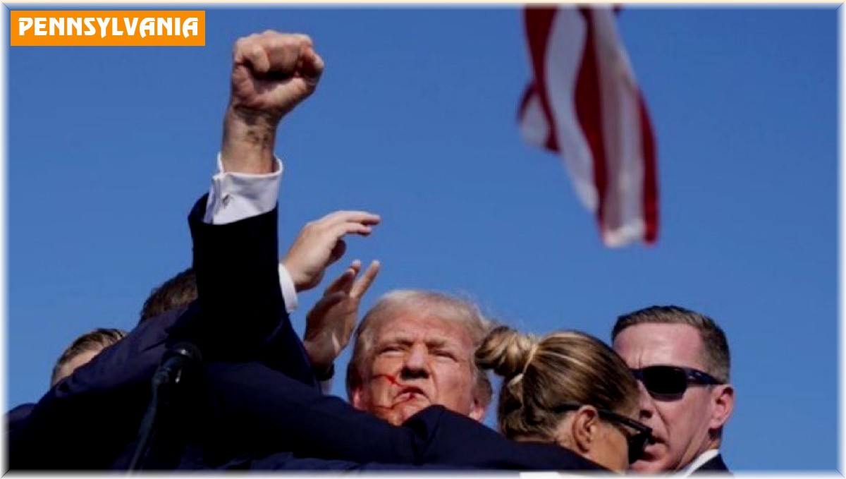 ABD eski başkanı Trump'a mitingde konuşma yaptığı sırada suikast girişimi