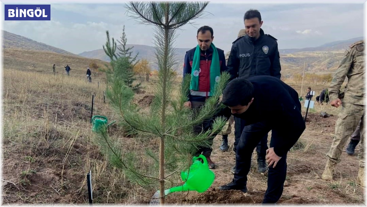 Adaklı'da fidan dikimi yapıldı