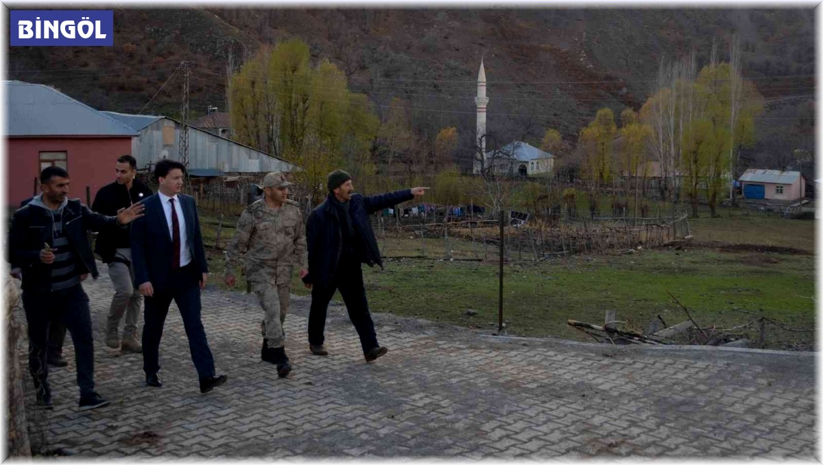 Adaklı Kaymakamı Gürses, üstyapı çalışmalarını inceledi