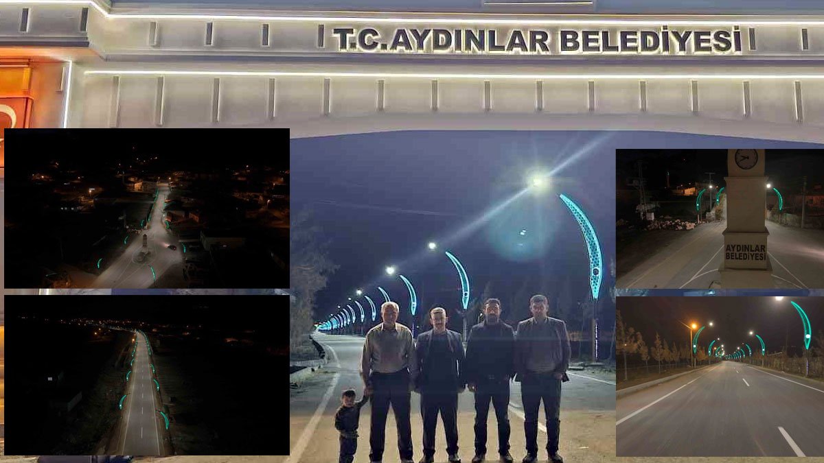 Adilcevaz Aydınlar beldesi, yeni aydınlatma çalışmasıyla geceleri renkli bir görünüme kavuştu