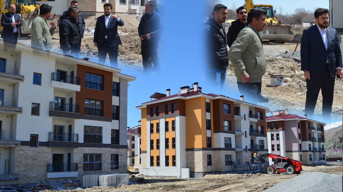 Adilcevaz'da 204 TOKİ konutu ve 6 dükkanlık projede çalışmalar sürüyor