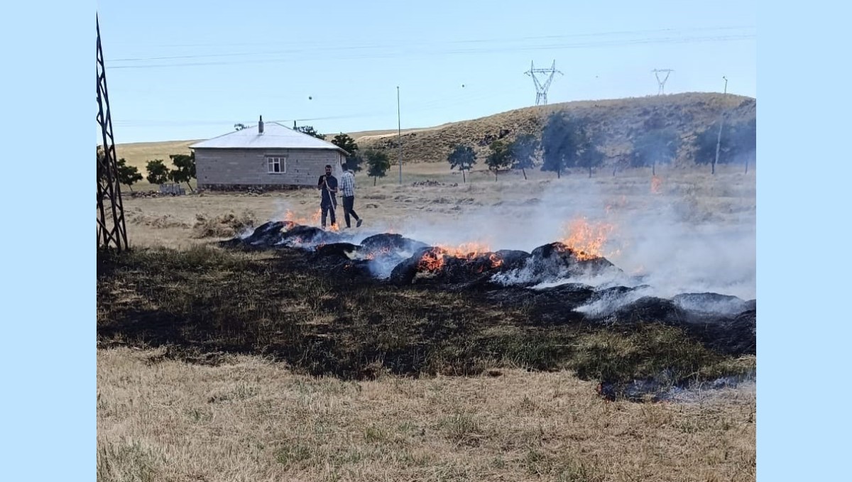 Adilcevaz'da bahçe yangını korkuttu