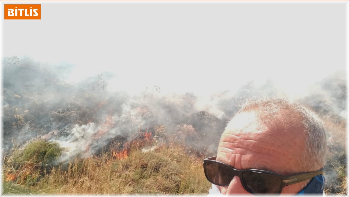 Adilcevaz'da korkutucu yangın