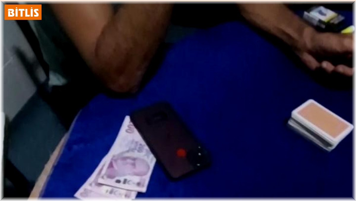 Adilcevaz'da kumar oynadıkları tespit edilen 4 kişiye 15 bin lira ceza uygulandı