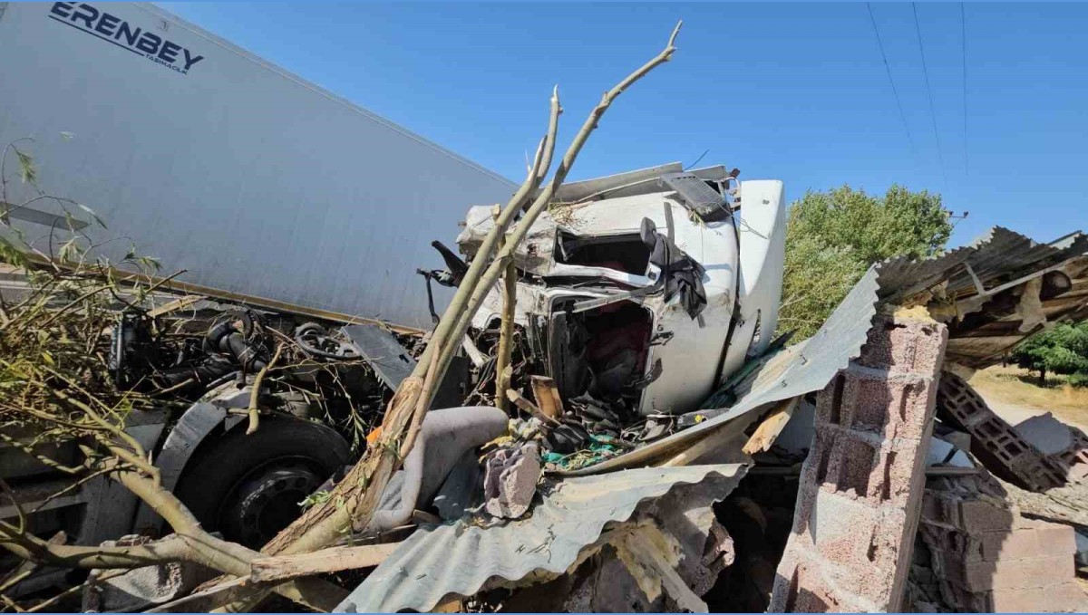 Adilcevaz'da meyve suyu yüklü tır devrildi: Sürücüsü yaralı olarak hastaneye kaldırıldı