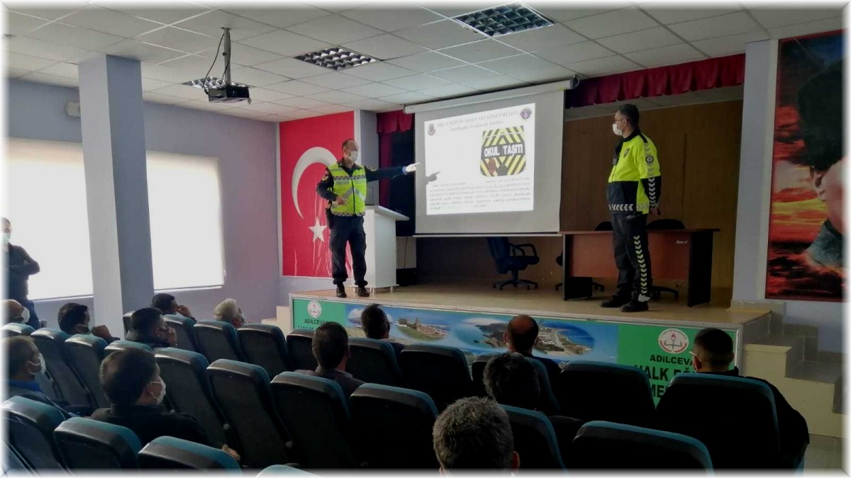 Adilcevaz'da servis şoförlerine bilgilendirme semineri
