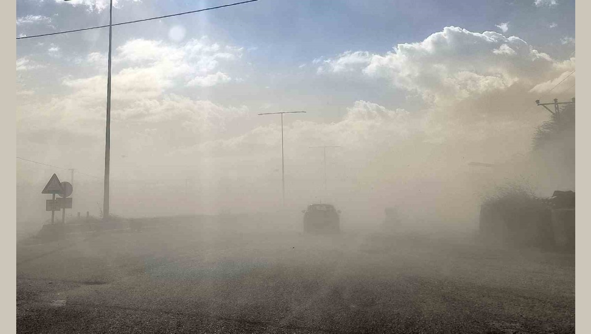 Adilcevaz'da toz bulutu etkili oldu