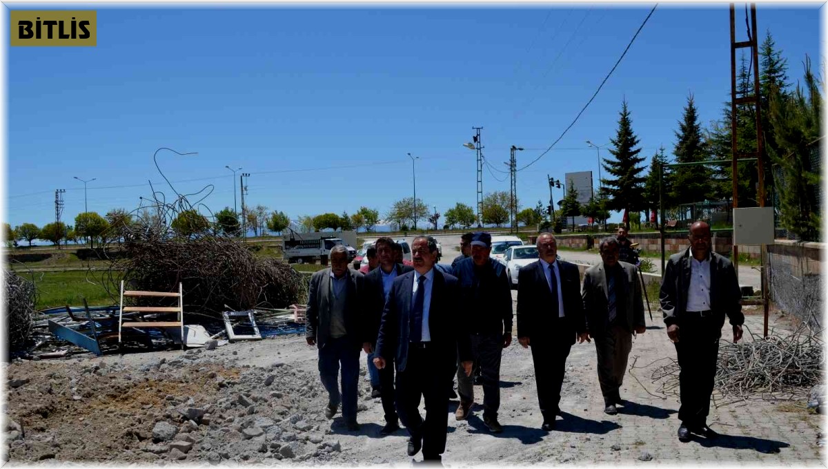 Adilcevaz'da yeni stadyumun çalışmaları başladı