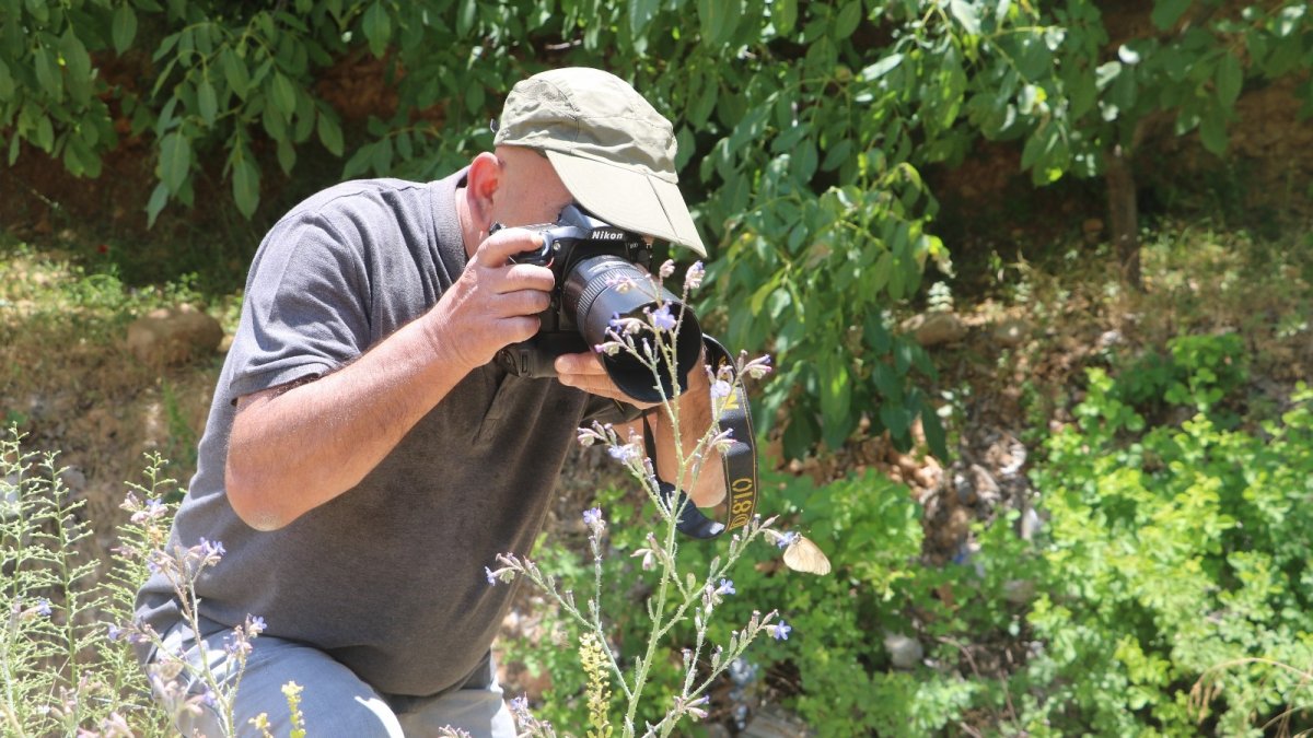Adım adım gezdiği doğada 150 tür kelebeği fotoğraflamayı başardı