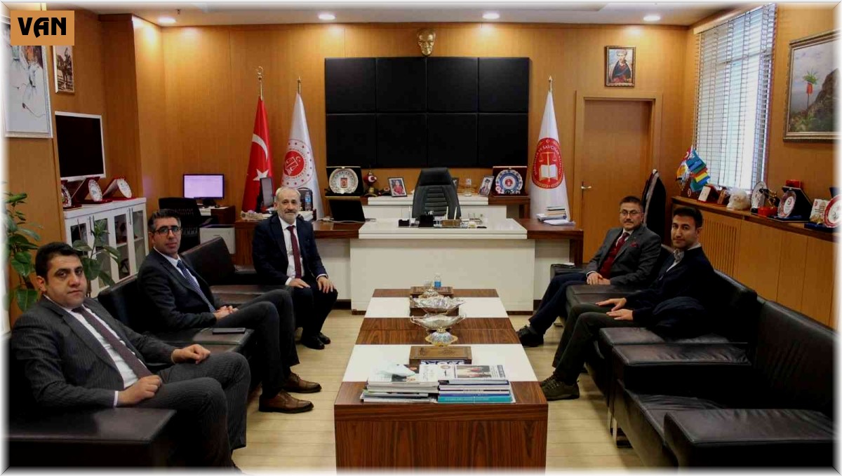 Adli Tıp Kurumu Başkanı Doç. Dr. Büyük'ten Van Cumhuriyet Başsavcısı Dönmez'e ziyaret