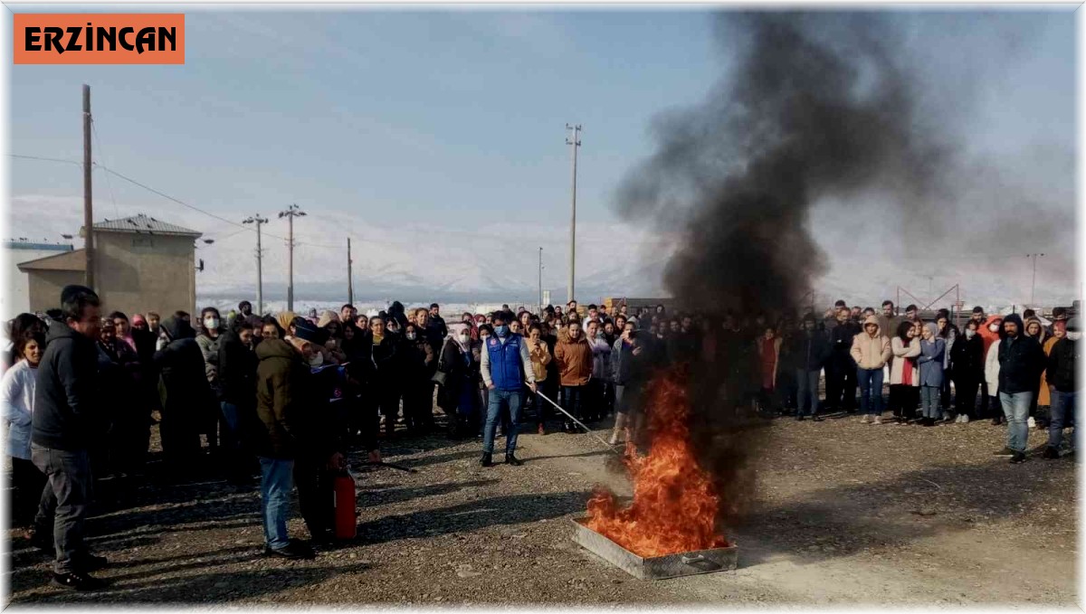 AFAD'dan yangın söndürme tatbikatı
