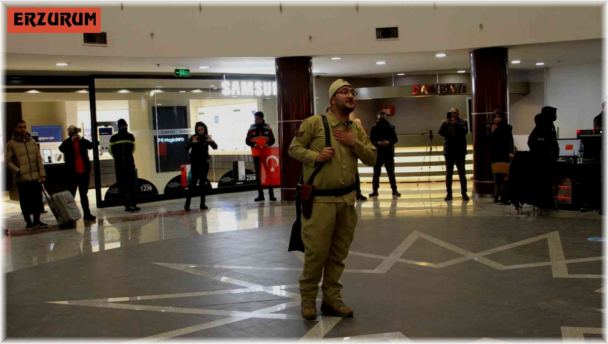 AFAD Erzurum Gönüllüleri Çanakkale'yi unutmadı