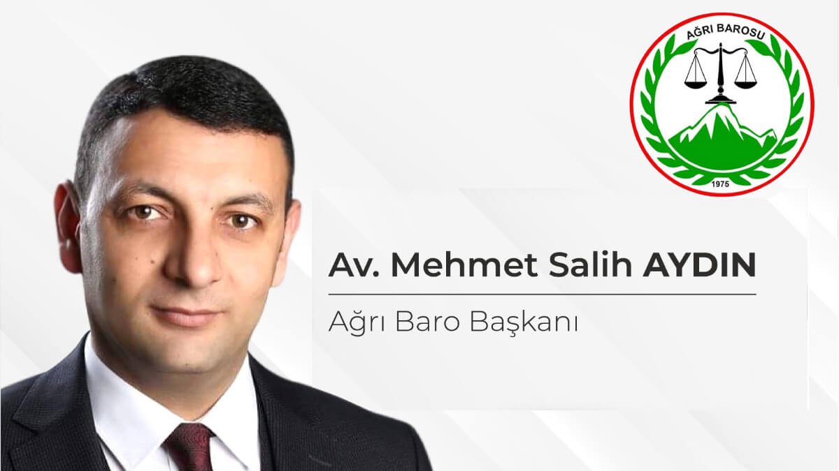 Ağrı Barosu seçim sonucunda Mehmet Salih Aydın yeniden başkan seçildi