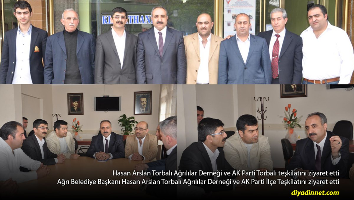 Ağrı Belediye Başkanı Hasan Arslan Torbalı Ağrılılar Derneği ve AK Parti İlçe Teşkilatını ziyaret etti