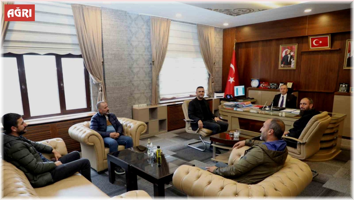 Ağrı Çalışan Gazeteciler Cemiyeti, İl Milli Eğitim Müdürü Hasan Kökrek ile eğitim projelerini görüştü