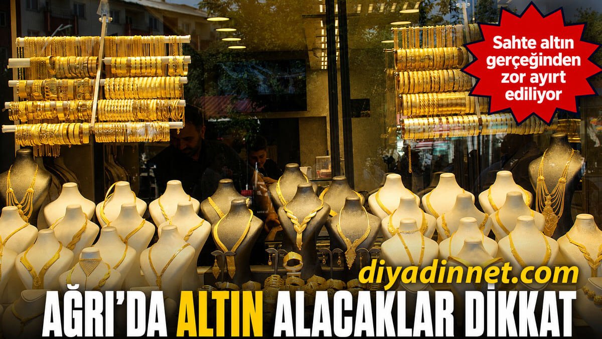Ağrı Cumhuriyet Caddesi'ndeki Kuyumcu Zeki Bayazıt'tan Sahte Altın Uyarısı