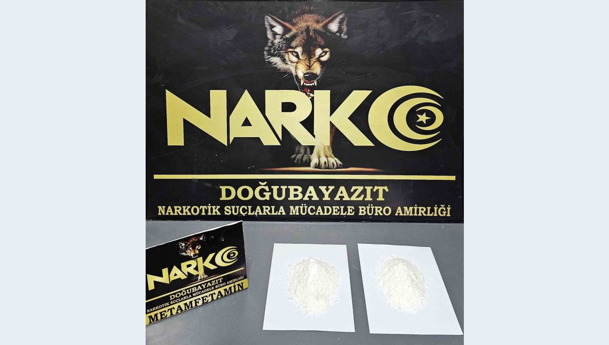 Ağrı'da 1 kilo 44 gram metamfetamin ele geçirildi