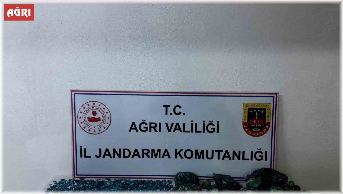 Ağrı'da 1 milyon 137 bin lira değerinde taş ele geçirildi