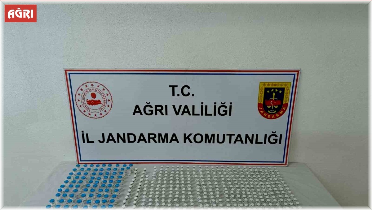 Ağrı'da 1 milyon liralık kaçak botoks malzemesi ele geçirildi