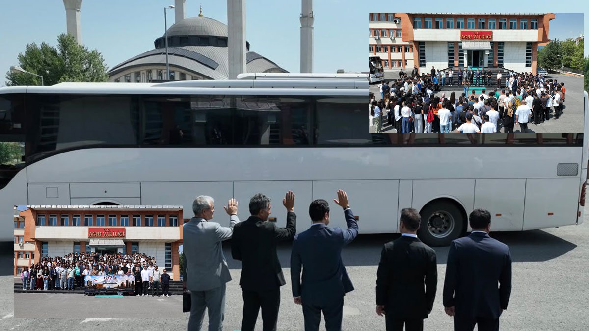 Ağrı'da 1071 Genç Tarih ve Kültür Rotası Yolculuğuna Uğurlandı: 3 Şehri Ziyaret Edecekler