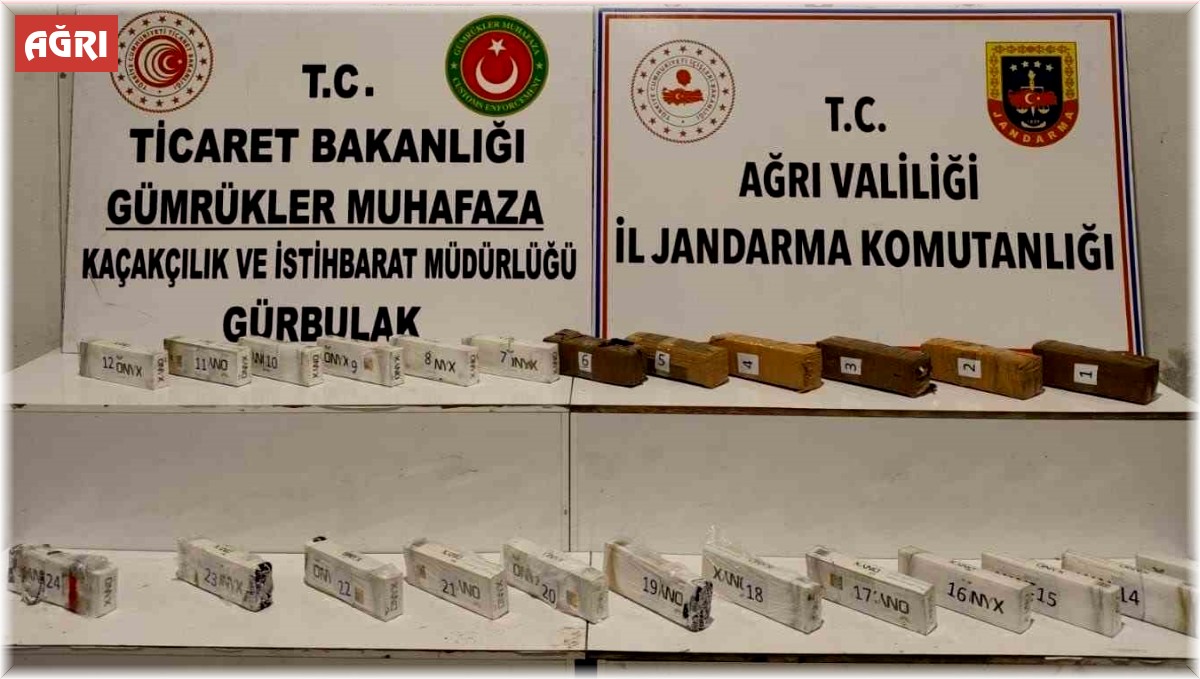 Ağrı'da 12 kilo 616 gram esrar ele geçirildi