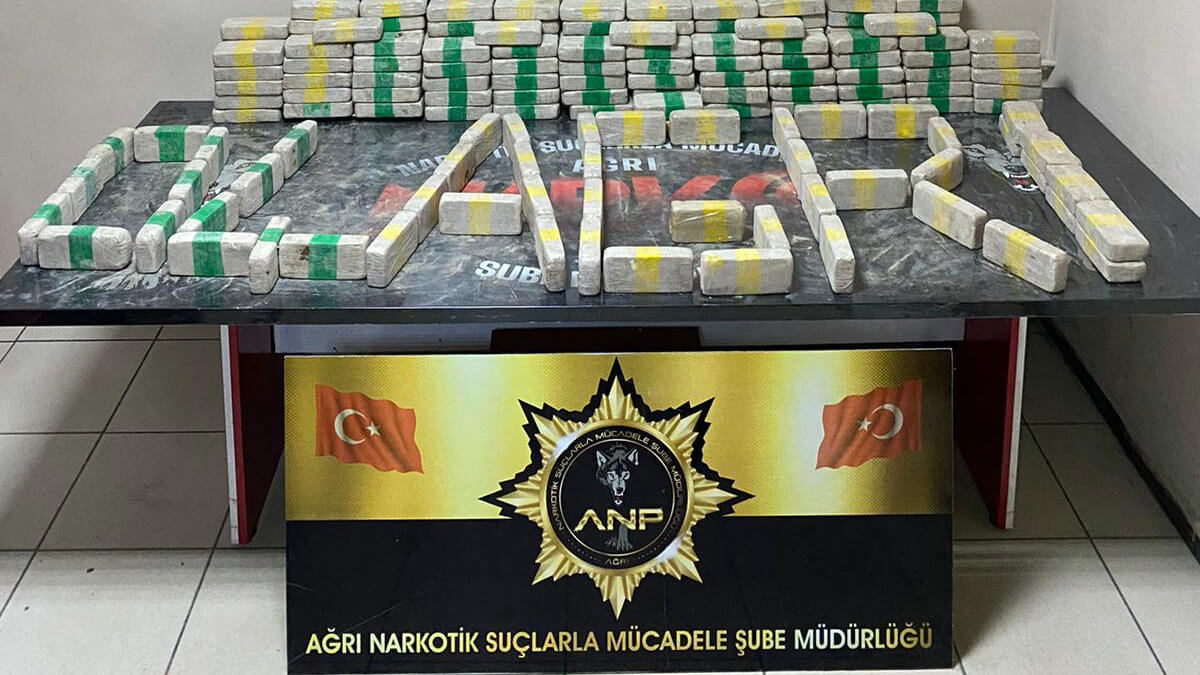 Ağrı'da 167 kilogram eroin ele geçirildi