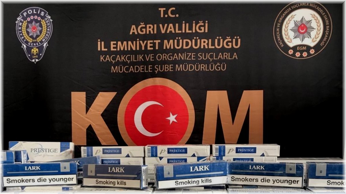 Ağrı'da 2 bin 500 karton kaçak sigara ele geçirildi