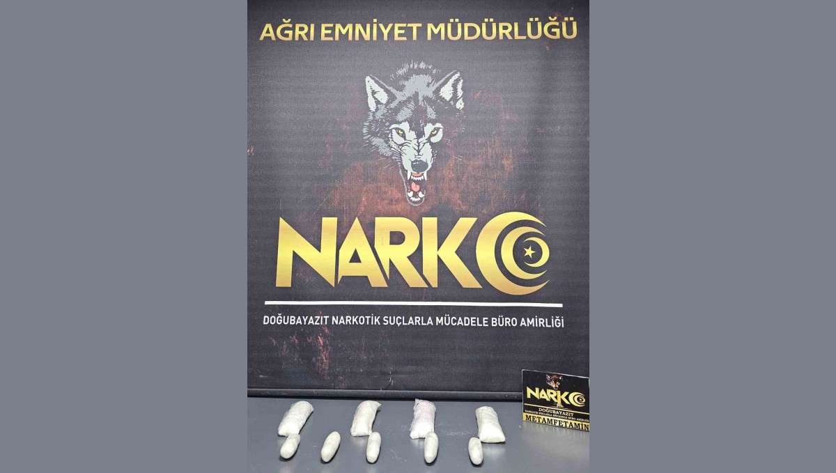 Ağrı'da 2 kilo 76 gram metamfetamin ele geçirildi