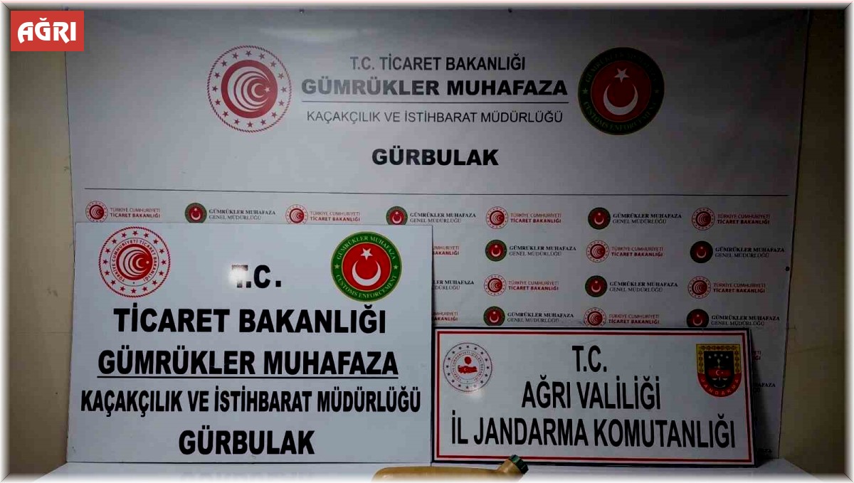 Ağrı'da 20 litre sıvı metanfetamin ele geçirildi