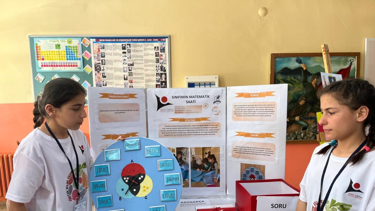 Ağrı'da 22 Okulun Katıldığı TÜBİTAK 4006 Bilim Fuarı İlgi Görüyor