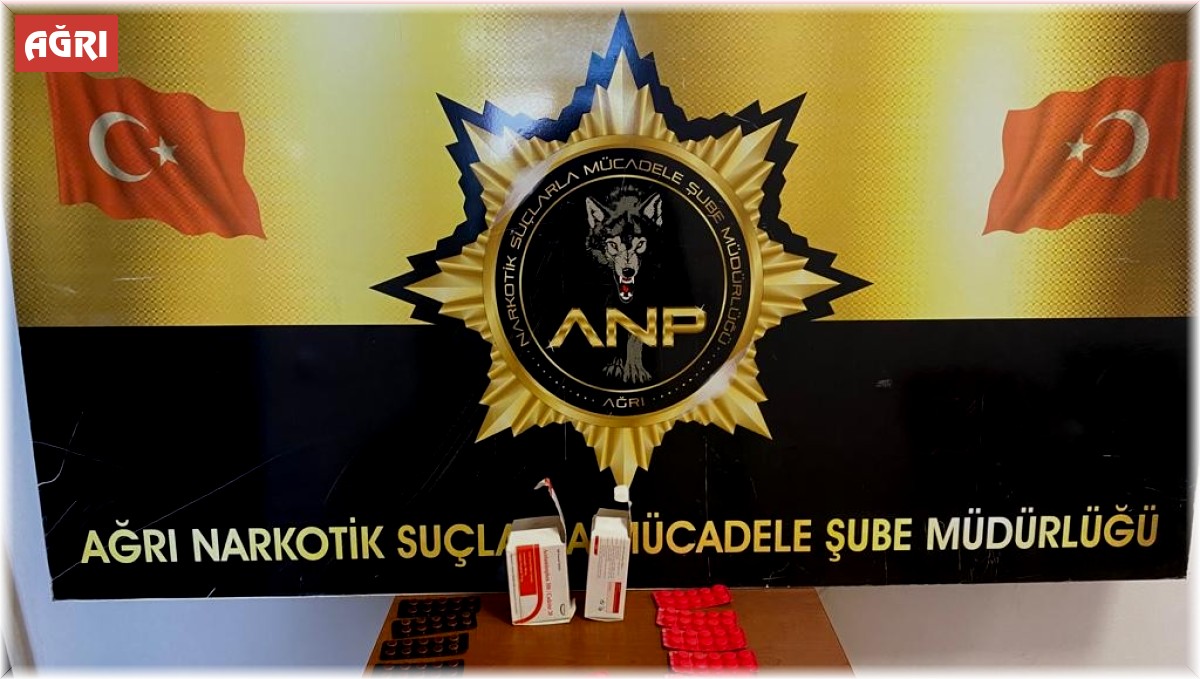 Ağrı'da 229 adet sentetik ecza ele geçirildi