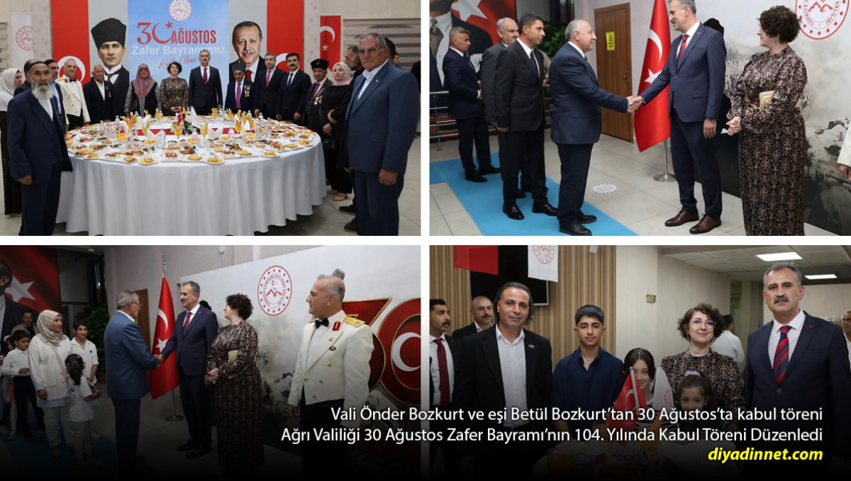 Ağrı'da 30 Ağustos Kabulü: Şehit Aileleri ve Gaziler Zaferin 104. Yılında Buluştu