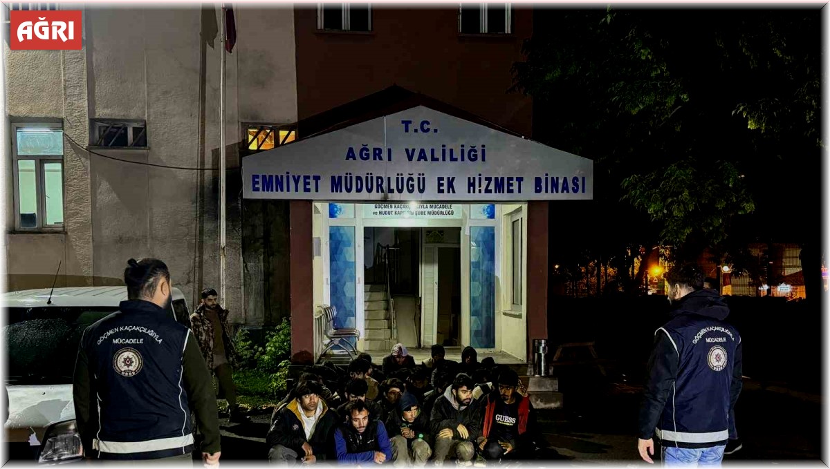 Ağrı'da 32 Afgan ve Pakistan uyruklu göçmen yakalandı