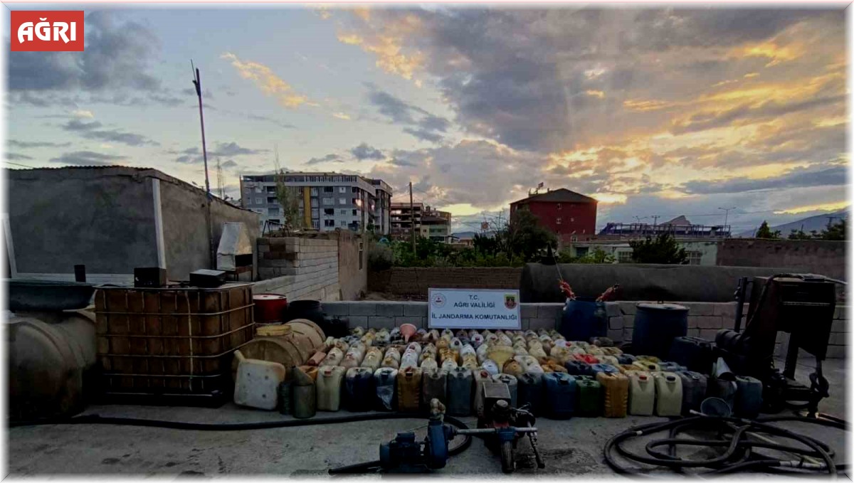 Ağrı'da 5 bin litre akaryakıt ele geçirildi