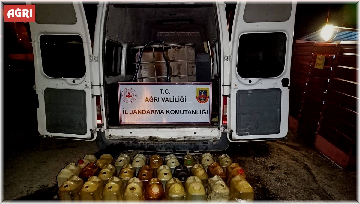 Ağrı'da 504 litre kaçak yakıt ele geçirildi