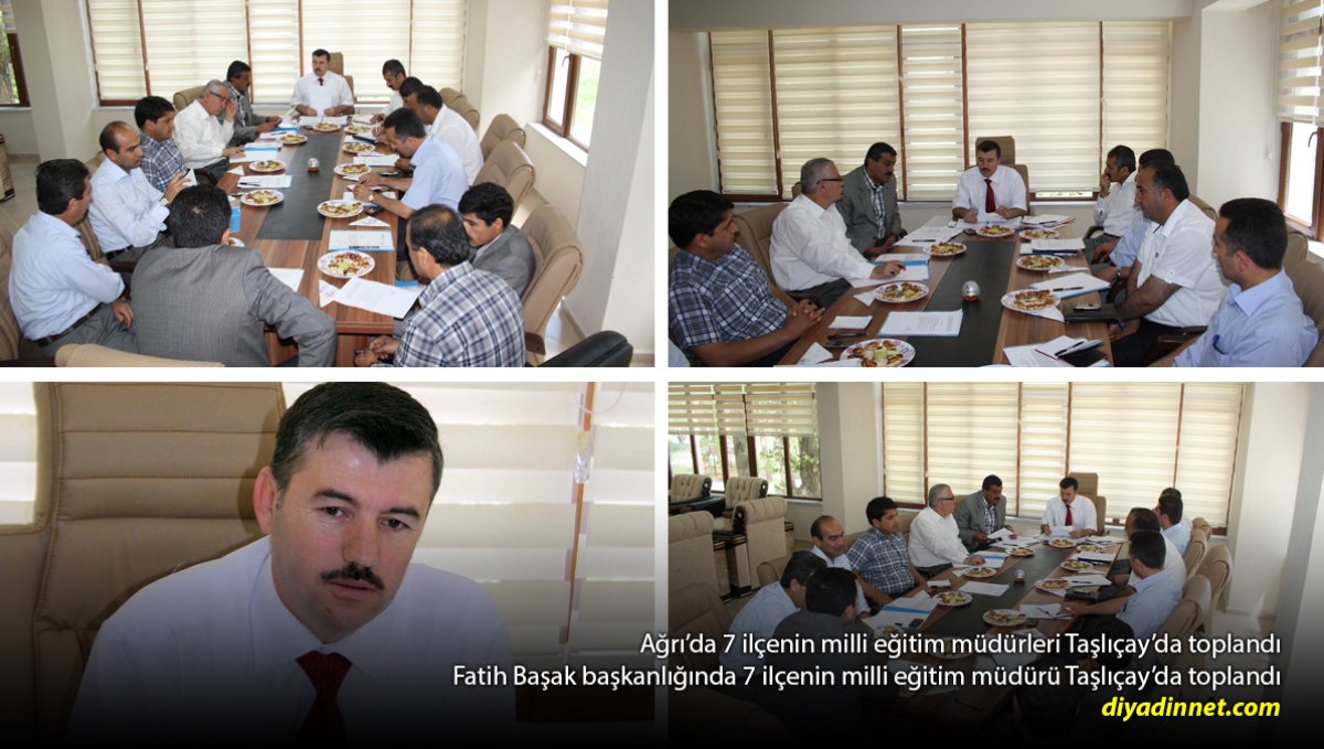 Ağrı'da 7 ilçenin milli eğitim müdürleri Taşlıçay'da toplandı