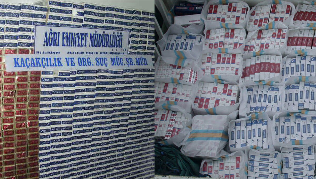 Ağrı'da 77 Bin 300 Paket Kaçak Sigara Ele Geçirildi: 55 Gözaltı, 15 Tutuklama