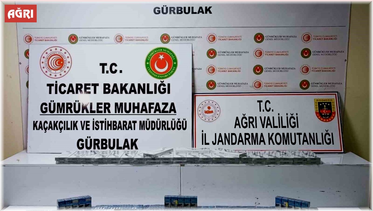 Ağrı'da 830 paket kaçak sigara yakalandı