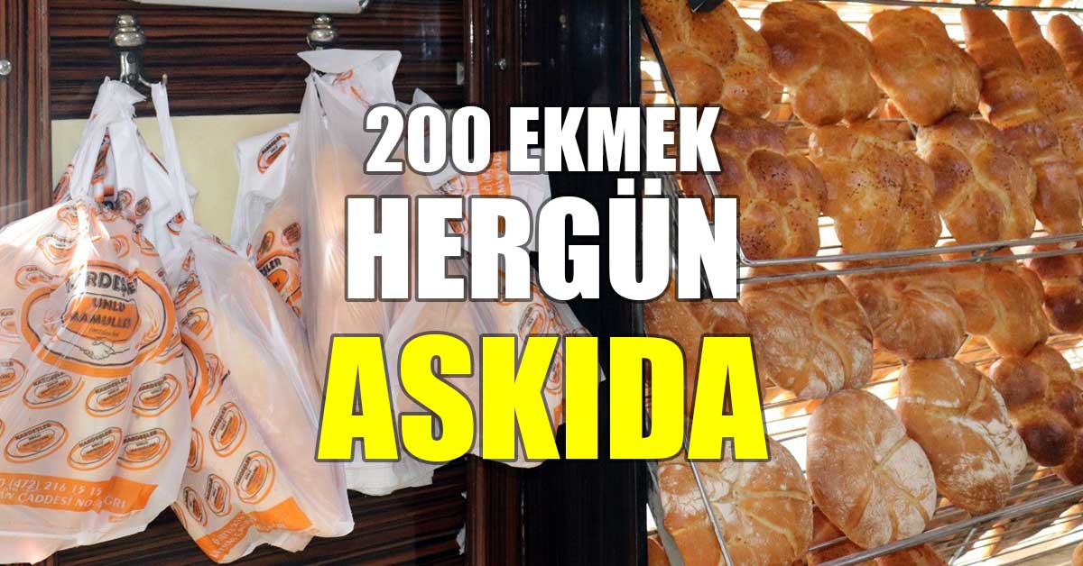 Ağrı'da Askıda Ekmek Uygulamasıyla 5 Yıldır İhtiyaç Sahiplerine Günde 100 ila 120 Ekmek Dağıtılıyor