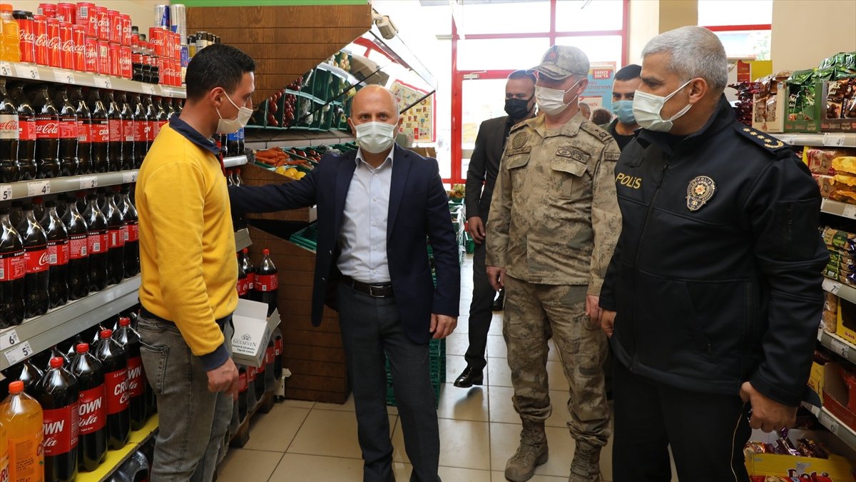 Ağrı'da bayram arifesinde Kovid-19 tedbirleri denetlendi