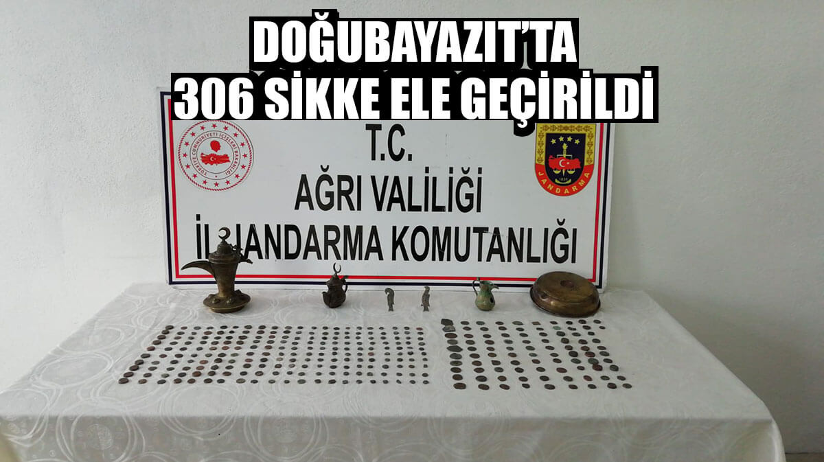 Ağrı'da bir evde tarihi sikke ve objelerden oluşan 312 eser ele geçirildi