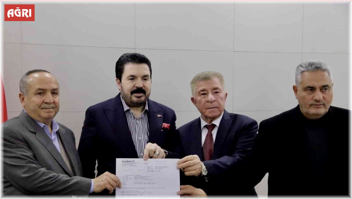 Ağrı'da cami inşaatına 1 milyon lira bağış yapıldı