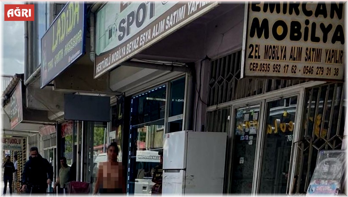 Ağrı'da çıplak gezen kadın herkesi şoke etti