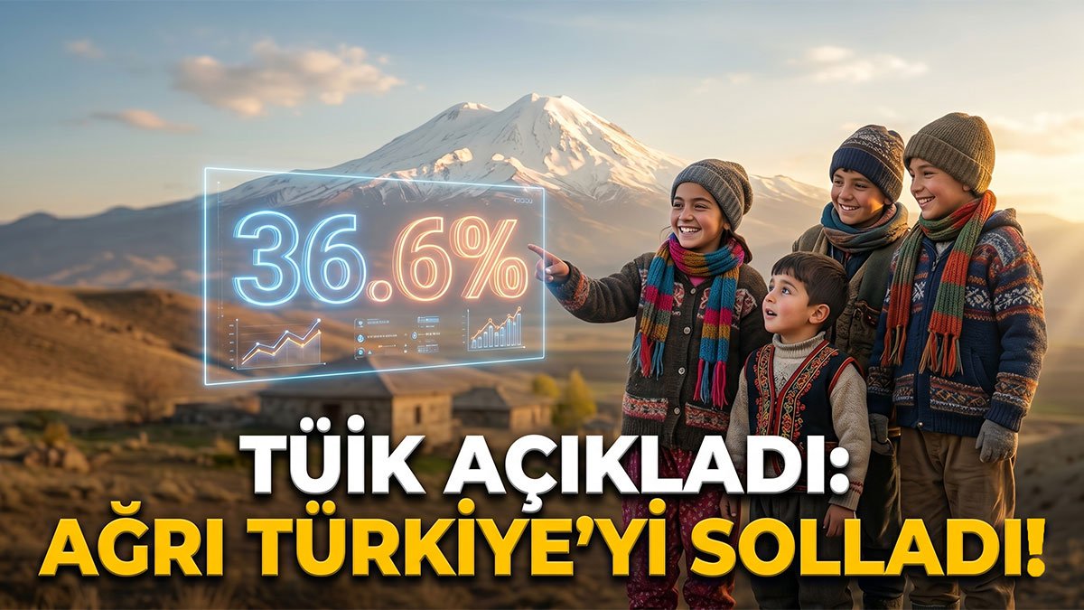 Ağrı'da çocuk nüfus oranı dikkat çekti: Türkiye ortalamasının üzerinde