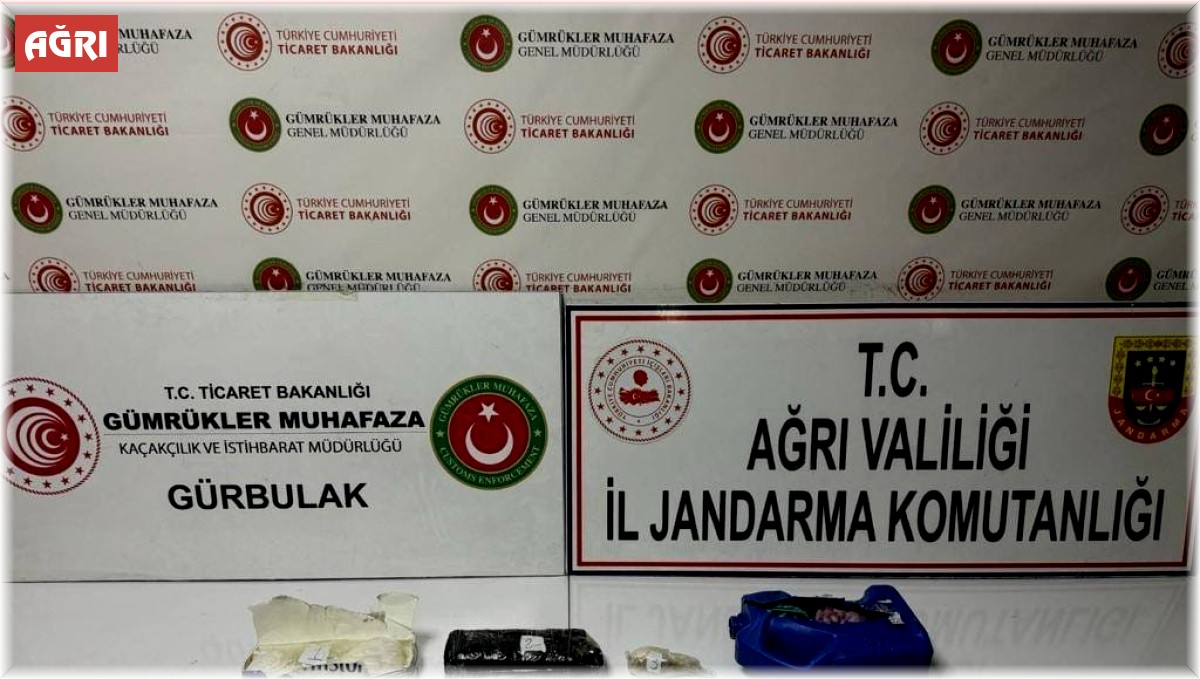 Ağrı'da çok sayıda uyuşturucu madde ele geçirildi