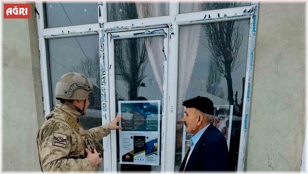 Ağrı'da dolandırıcılık suçlarına karşı jandarma bilgilendirme yaptı