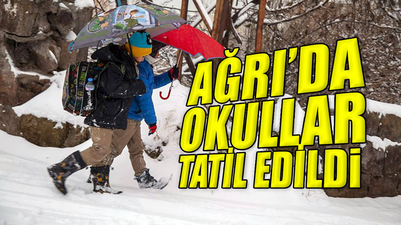 Ağrı'da eğitime kar engeli