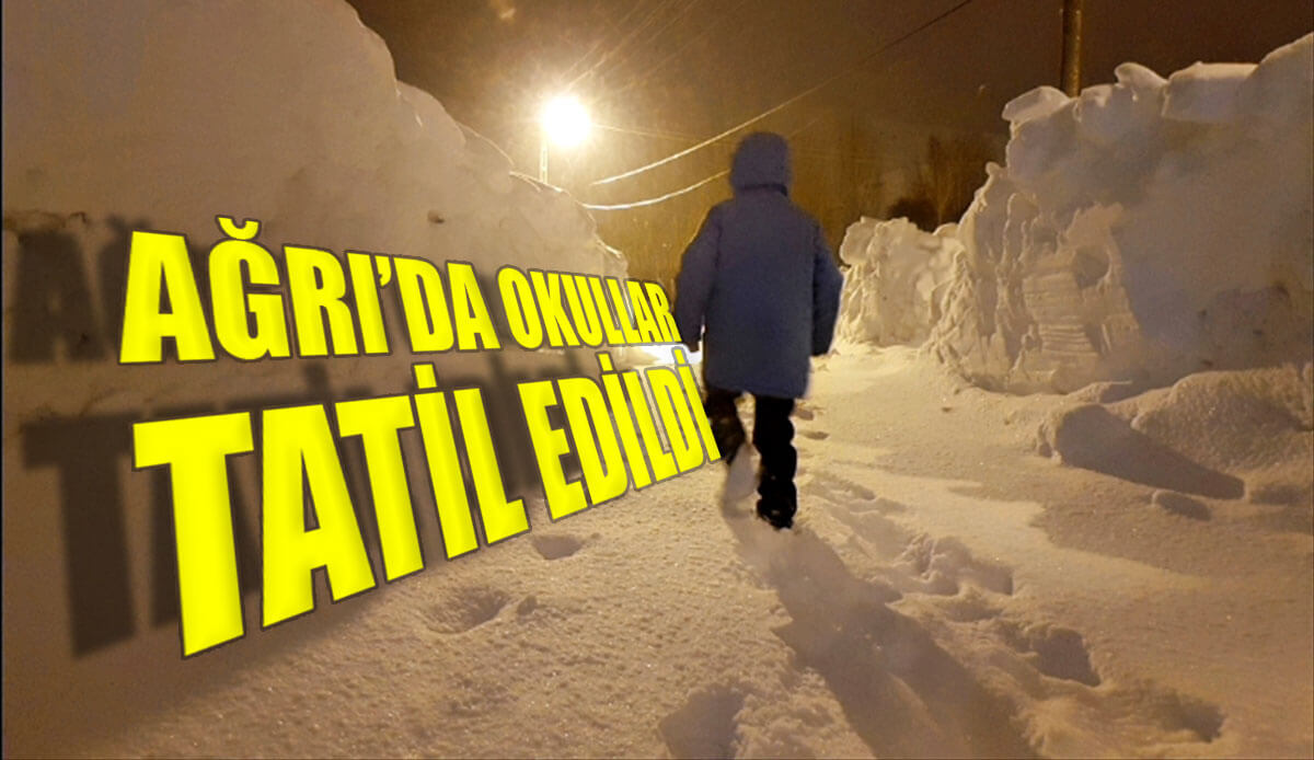 Ağrı'da eğitime kar engeli