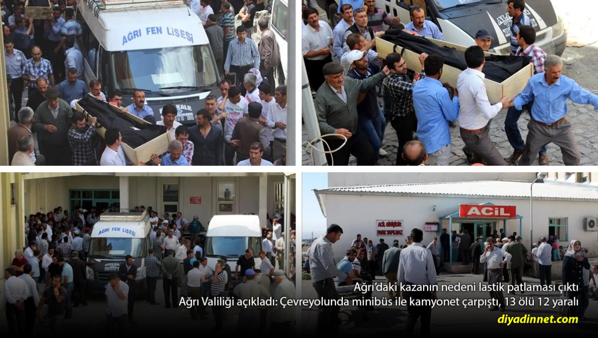 Ağrı'da Feci Trafik Kazası: 13 Ölü, 12 Yaralı